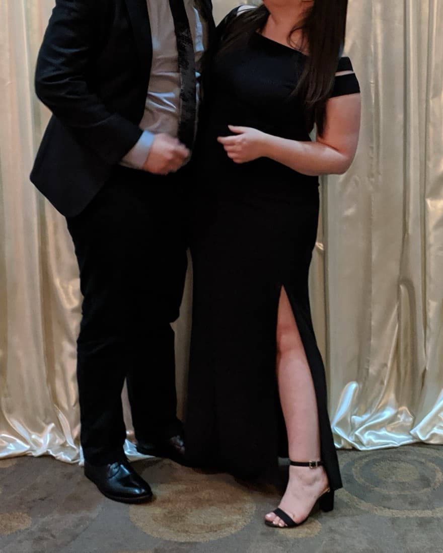 Lauren Black Off The Shoulder Dress - Image 4