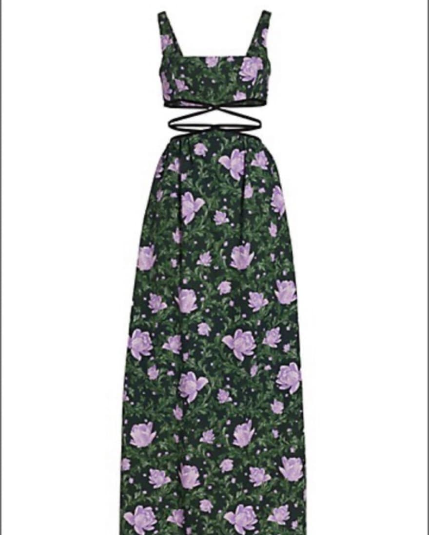 Agua Bendita Cut Out Strappy Maxi Dress - Image 3