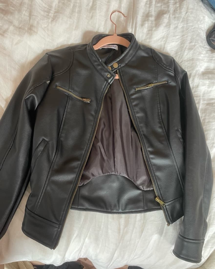 Princess Polly Leather Jacket - Image 3