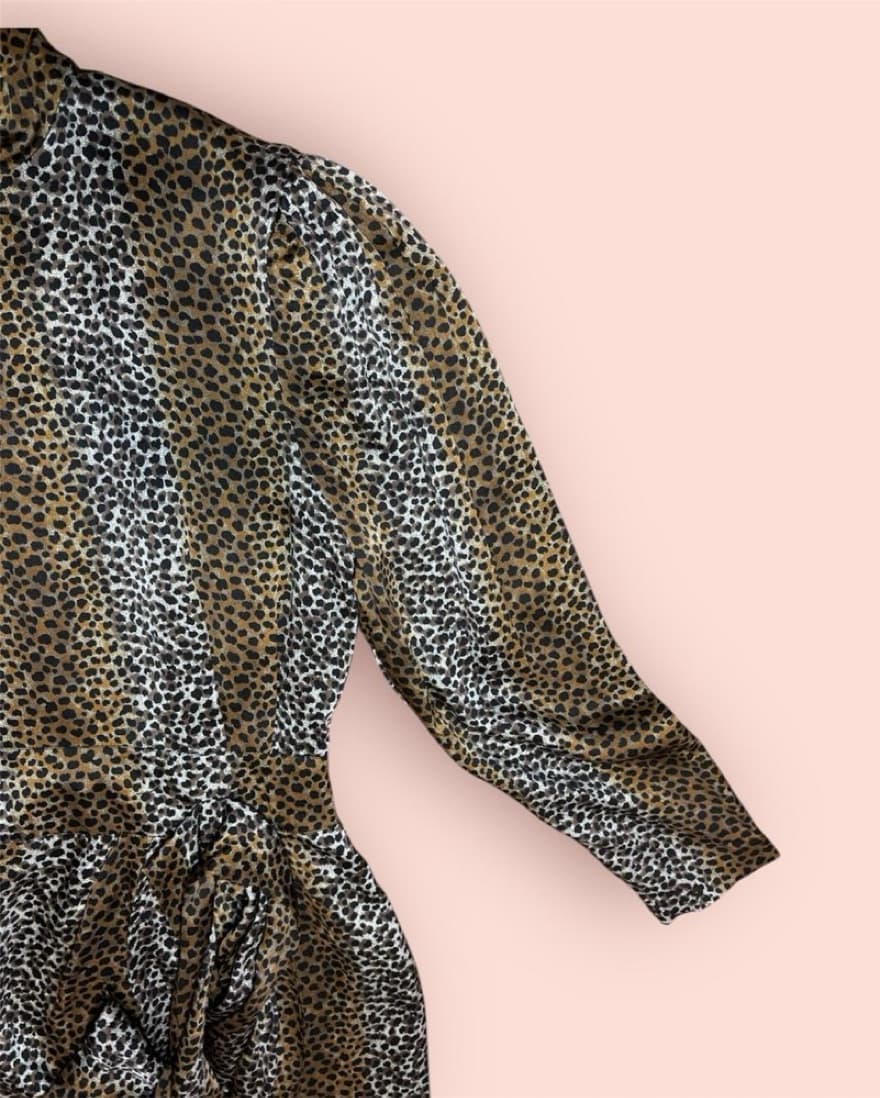 LOUISE FERAUD VINTAGE 90S SILK DRESS - Image 2