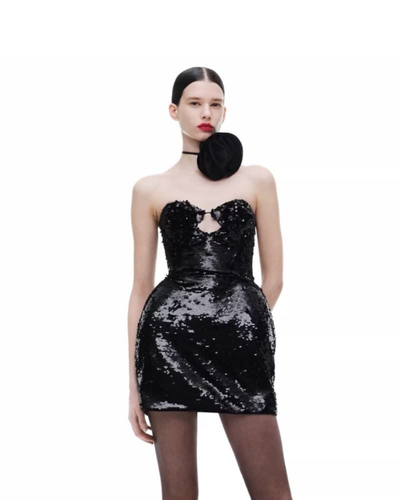 Magda Butrym Sequin Mini Dress - Image 1