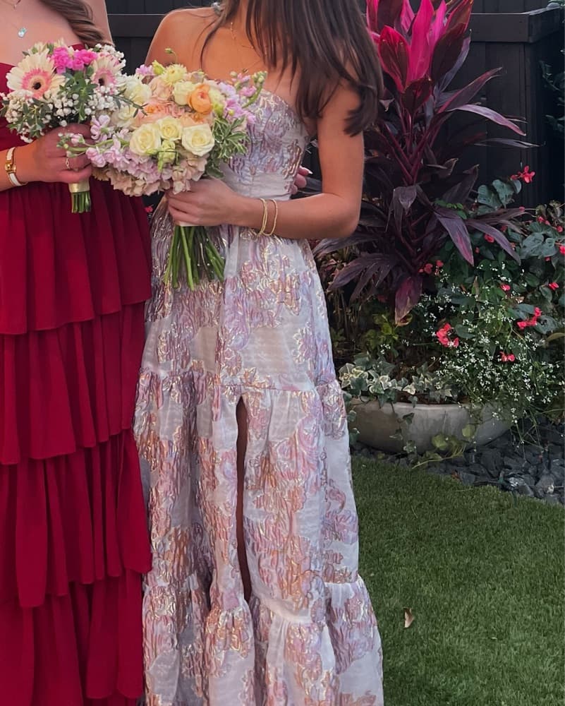 Long Elliatt Pink Formal Dress - Image 2