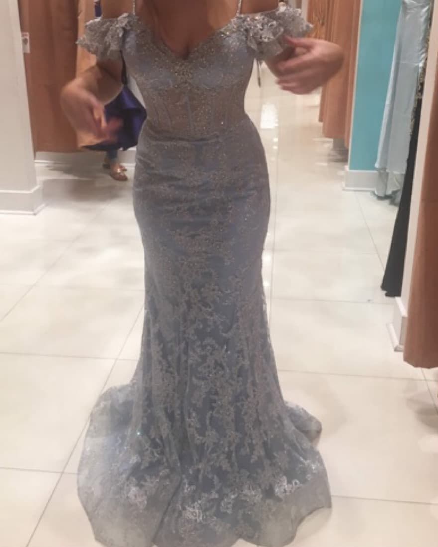 Mon Cheri Mermaid Prom Gown - Image 3