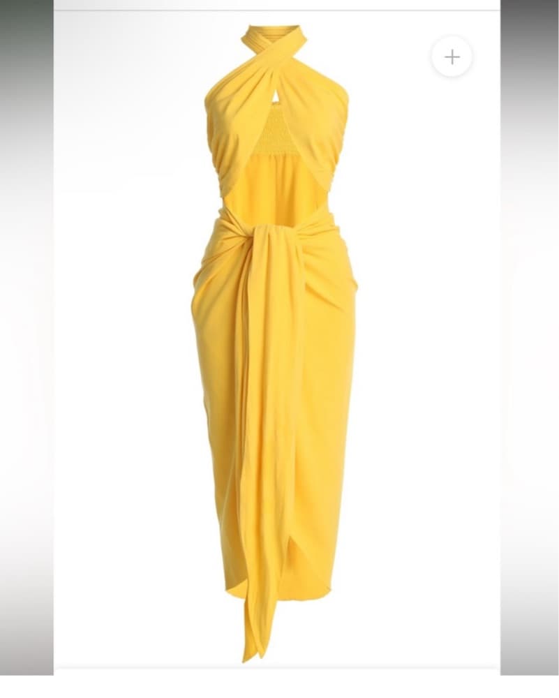 Jlux Label Yellow Linen Dress  - Image 3