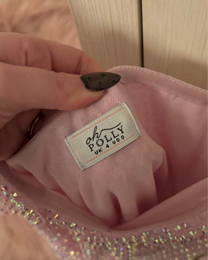 Pink Ruffle Oh Polly Mini Dress - Image 3