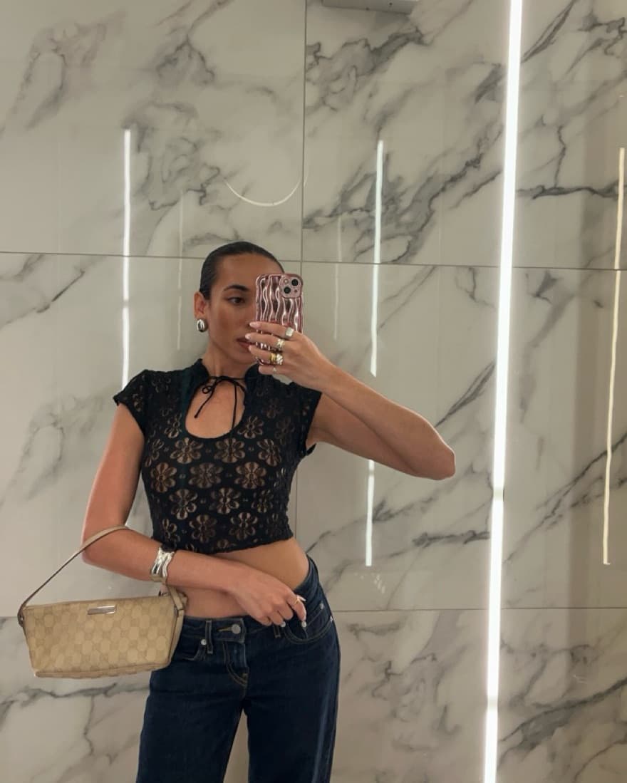 Princess Polly Cutout Lace Top   - Image 2