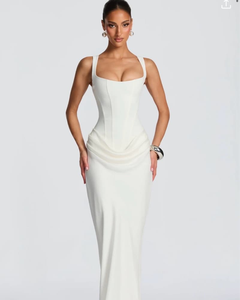 Babyboo Cornelia Maxi Dress - Ivory  - Image 1