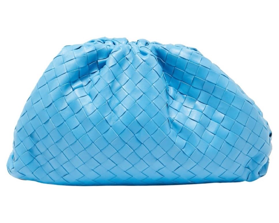 Bottega Veneta Blue Weave Pouch - Image 2
