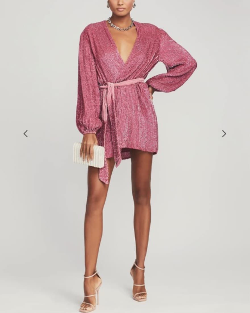 Retrofete pink Sequin Robe - Image 2
