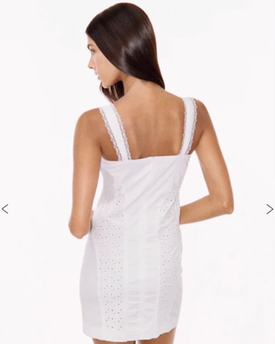 With Jean white dress - Image 4