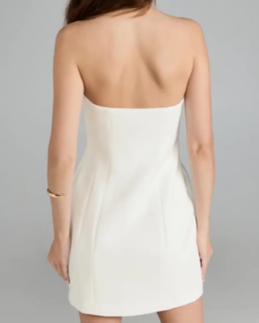 ALC Elsie White Mini Dress - Image 2