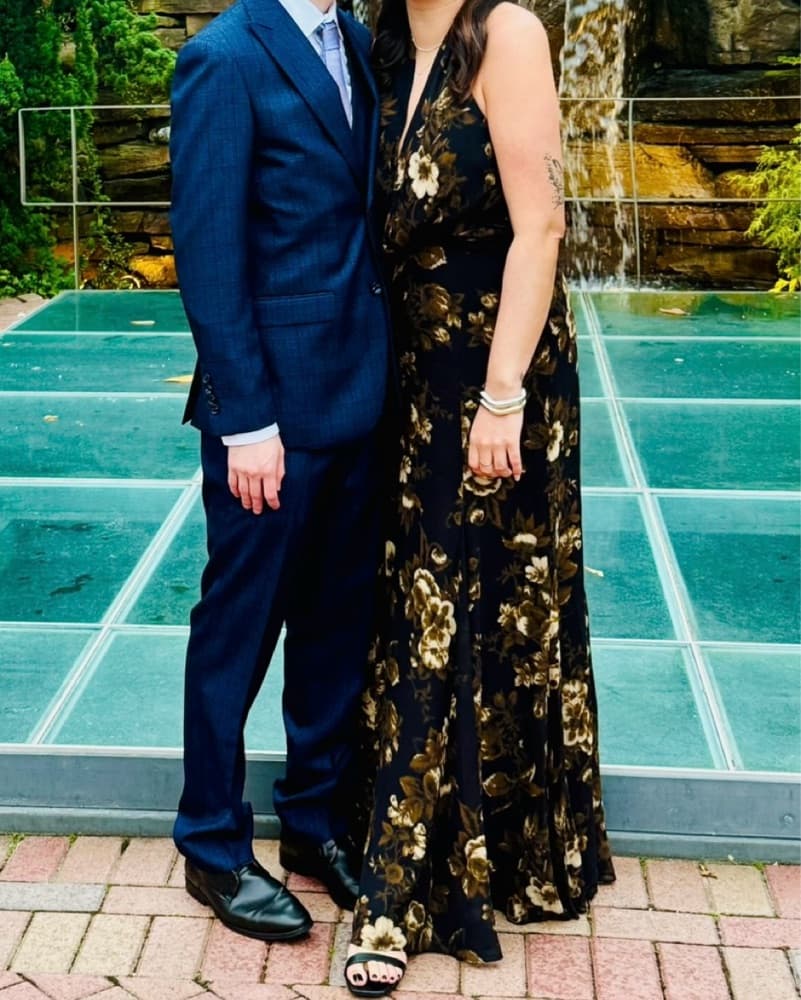 Reformation Black Tie Gown - Image 1
