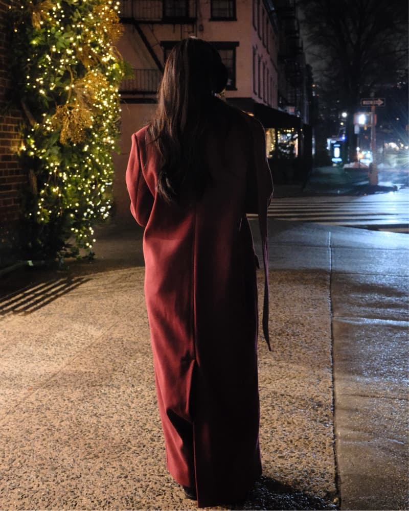 Burgundy Wool Coat - Image 5