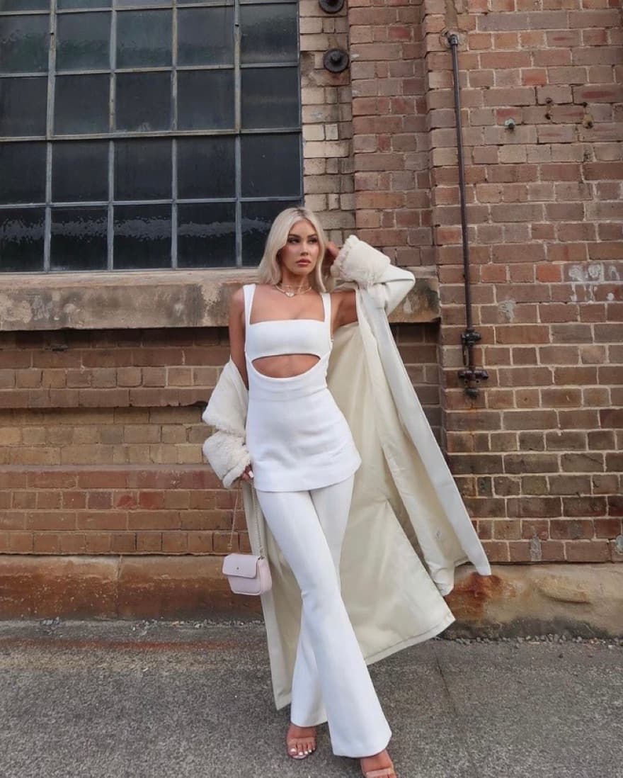 Misha Costanza White Jumpsuit - Image 4