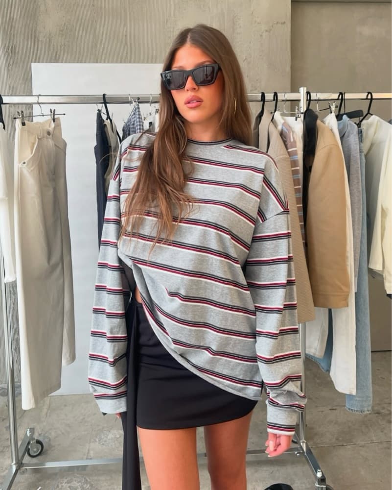The Room Antwerp Striped Tee - Image 2