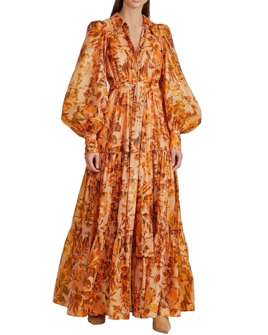 ALCER Black tie Gown With Gold Accents - Image 1
