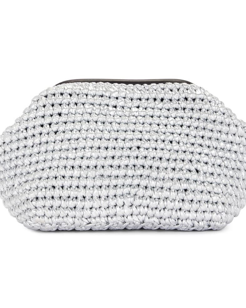 Silver Nova Clutch by BTB Los Angeles  - Image 1