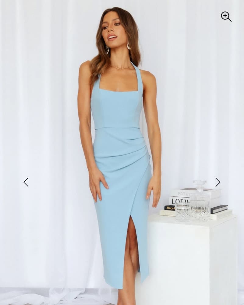 MIDI DRESS BLUE - Image 3