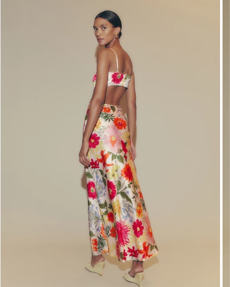 Reformation Poppies Silk dress - Image 3