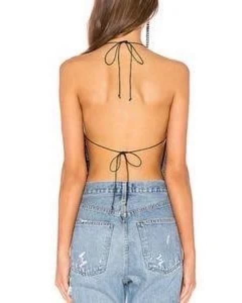 For Love & Lemons V Neck Halter - Image 2