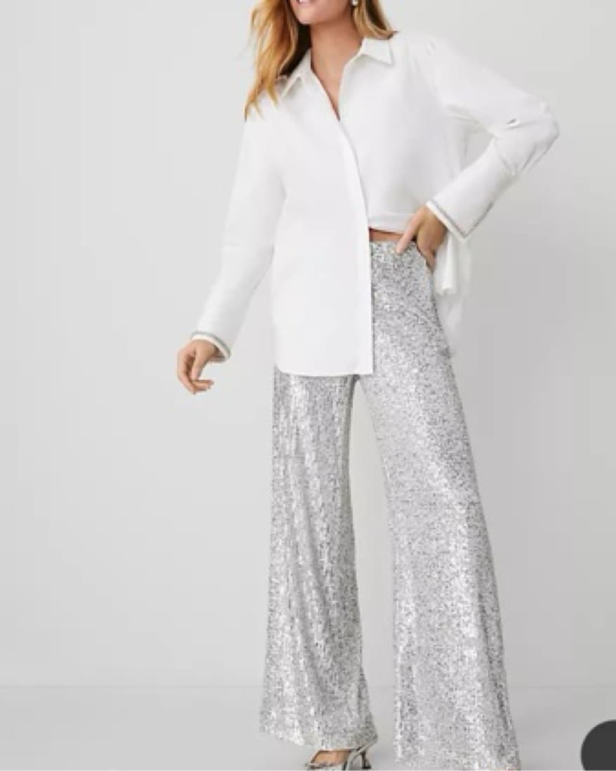 Sparkly High Waisted Pants - Image 1