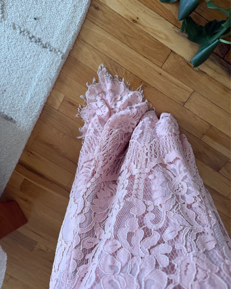 Pink Lace Gown - Image 6