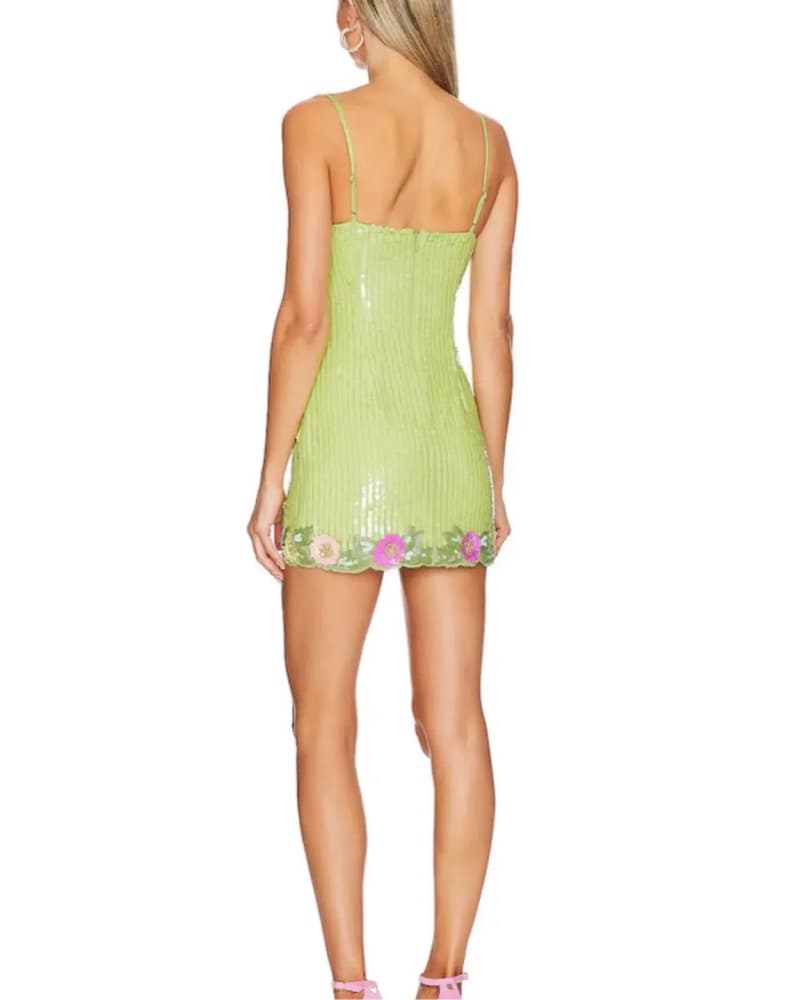 Majorelle Cal Embellished Mini Dress - Image 3