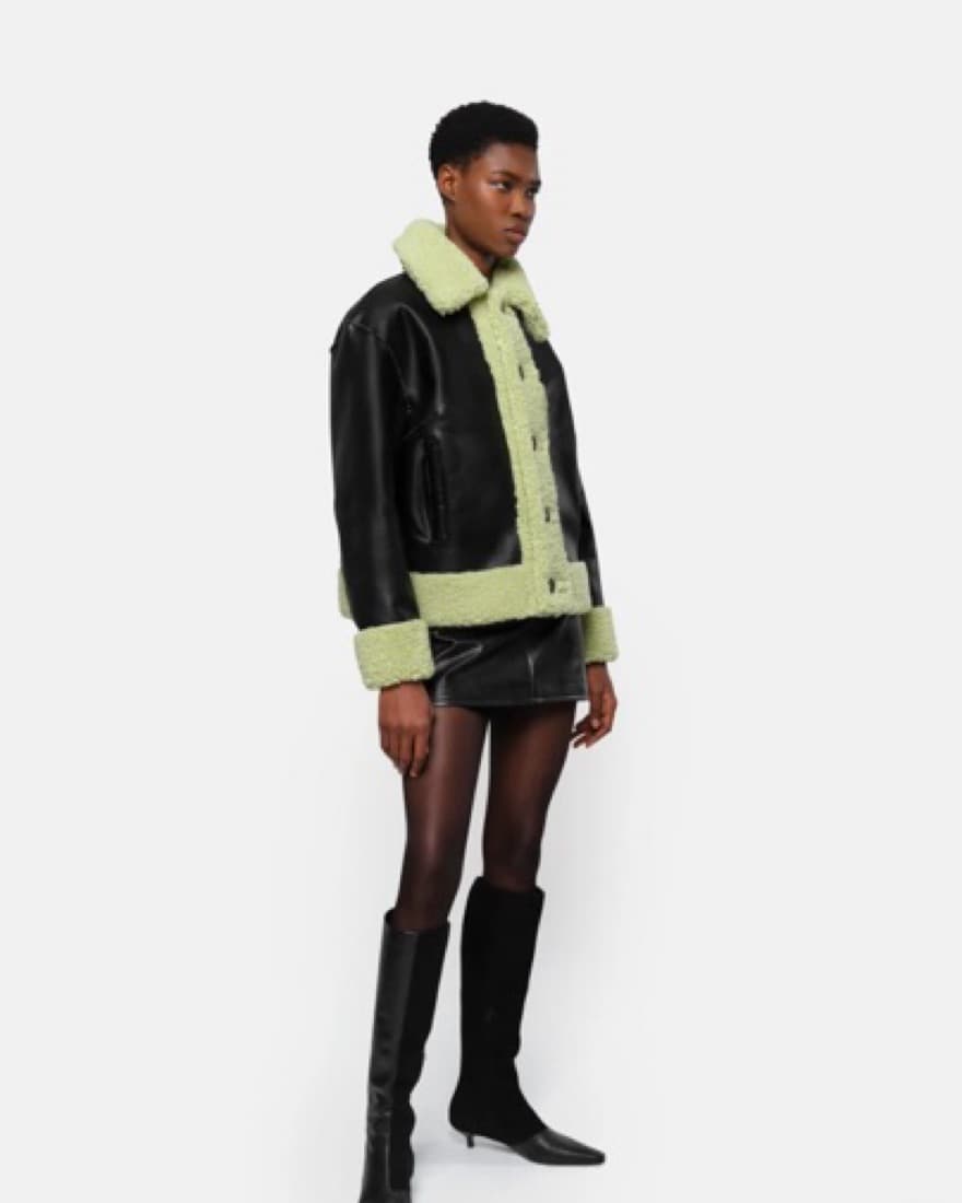 Apparis Reversible Shearling Fur Coat - Image 2
