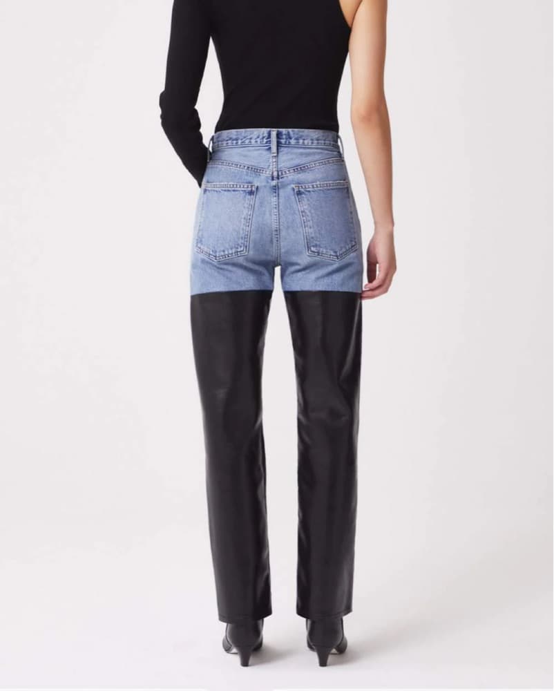 Agolde Denim & Leather Pant  - Image 3