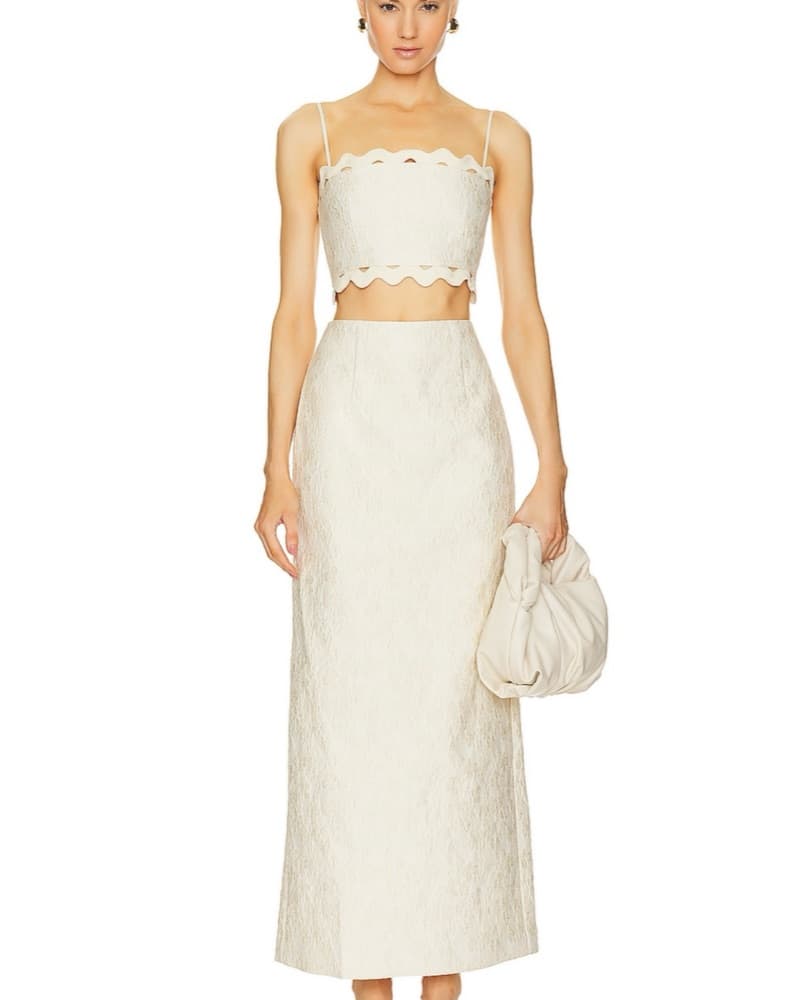 Clea Morgan Skirt In Cream - Image 2