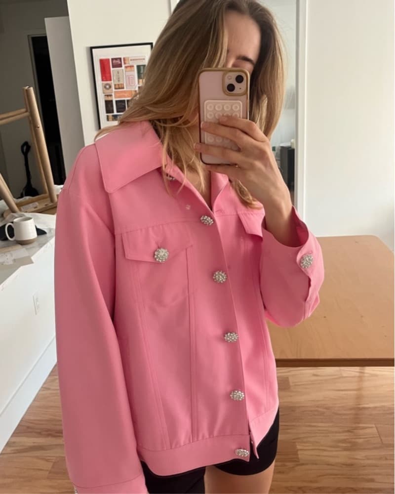 LPA Pink Jacket With Crystals  - Image 6
