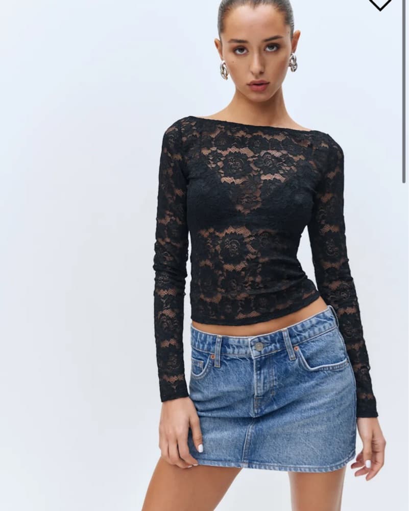 Adriano Lace Knit Top - Image 1