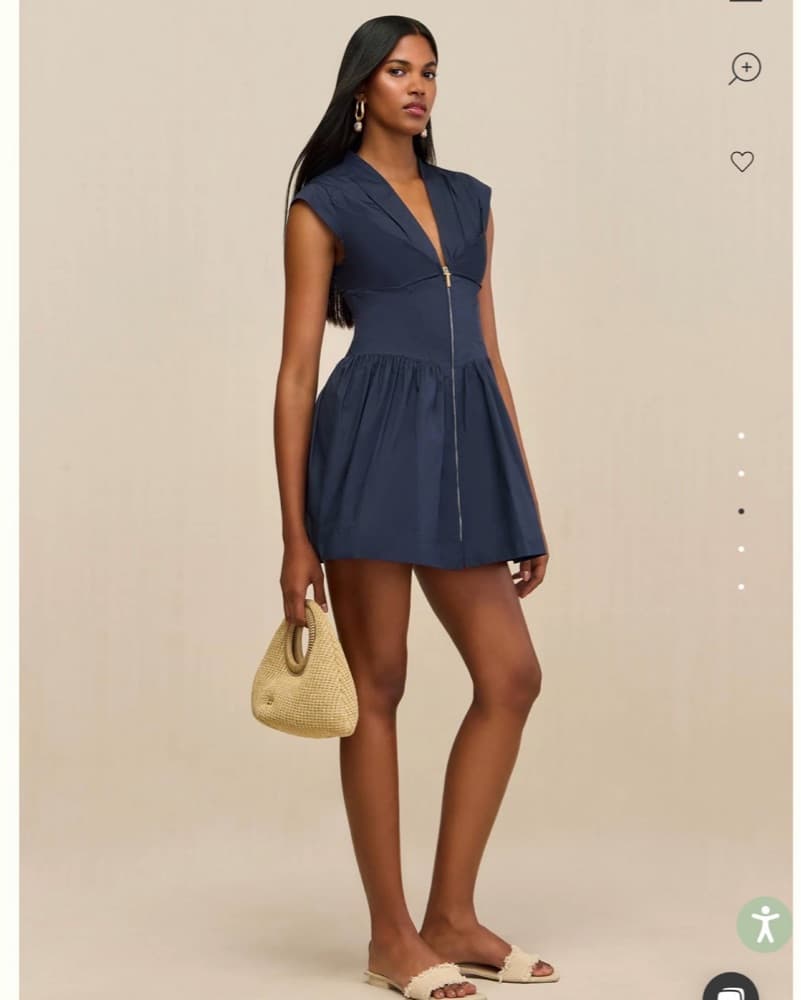 Cult Gaia Navy Rocca Dress - Image 2