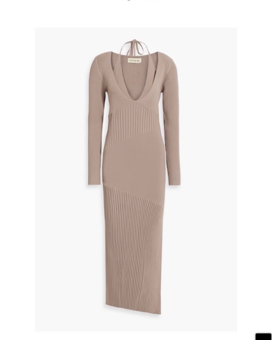 NICHOLAS Aman layered ribbed-knit maxi d - Image 3