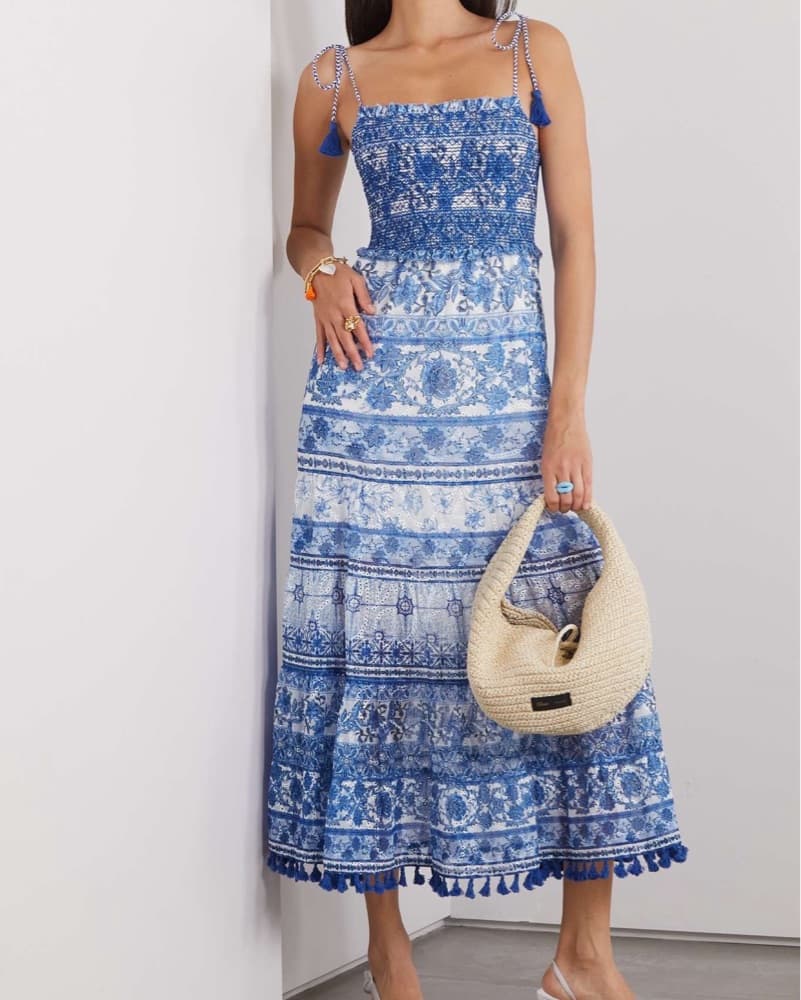 Alice + Olivia Blue Floral Dress Size 0  - Image 1
