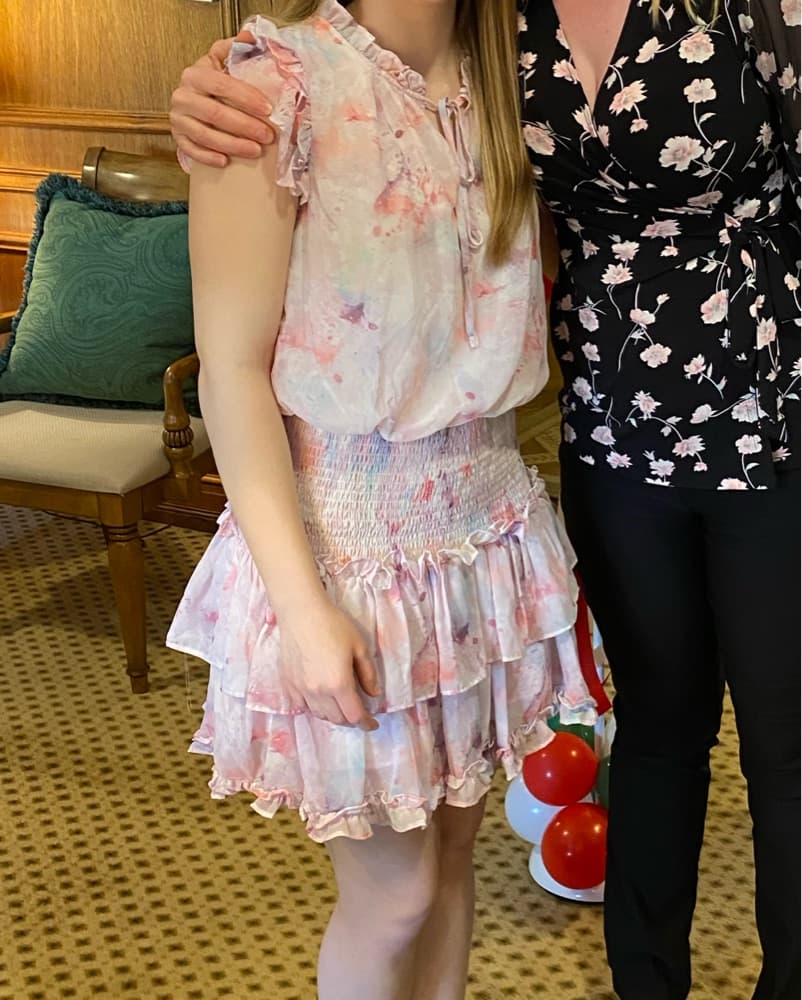 Floral Ruffle Tiered Mini Dress - Image 3