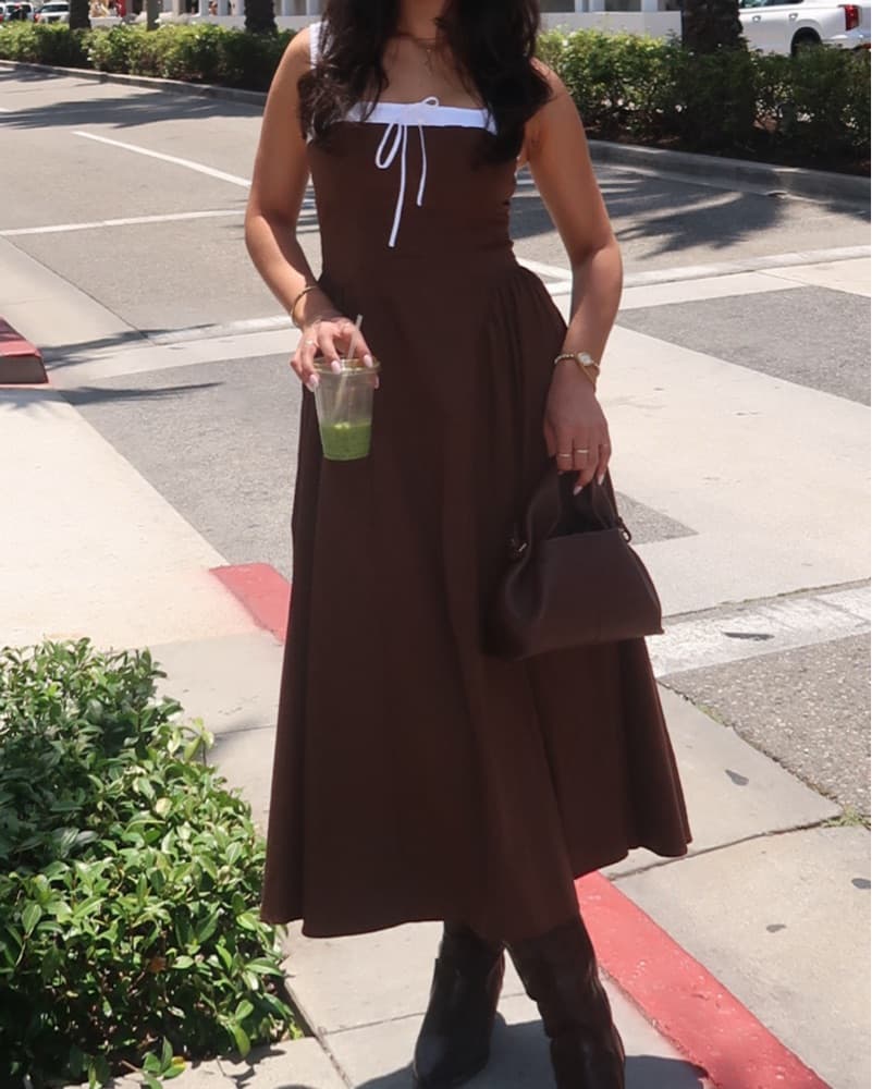 brown dress - Image 2