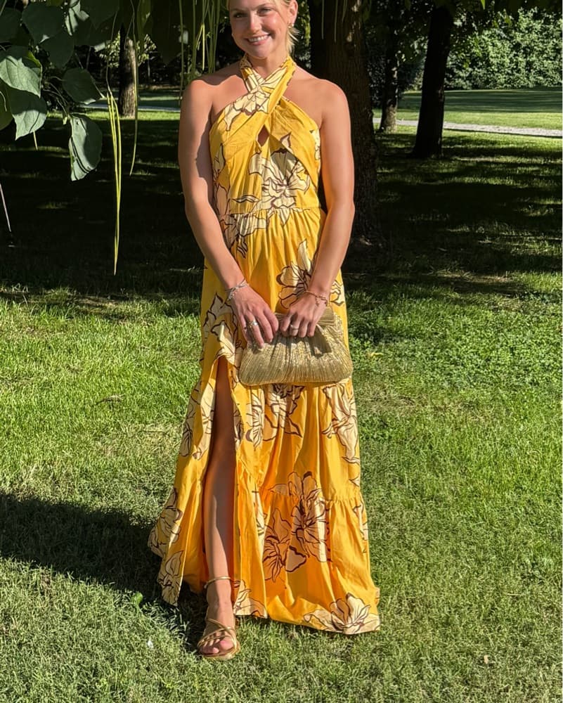 Anthropologie Floral Halter Maxi Dress - Image 1