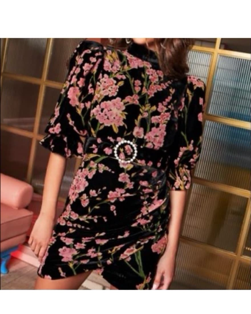 Lavish Alice Velvet Mini Dress - Image 4