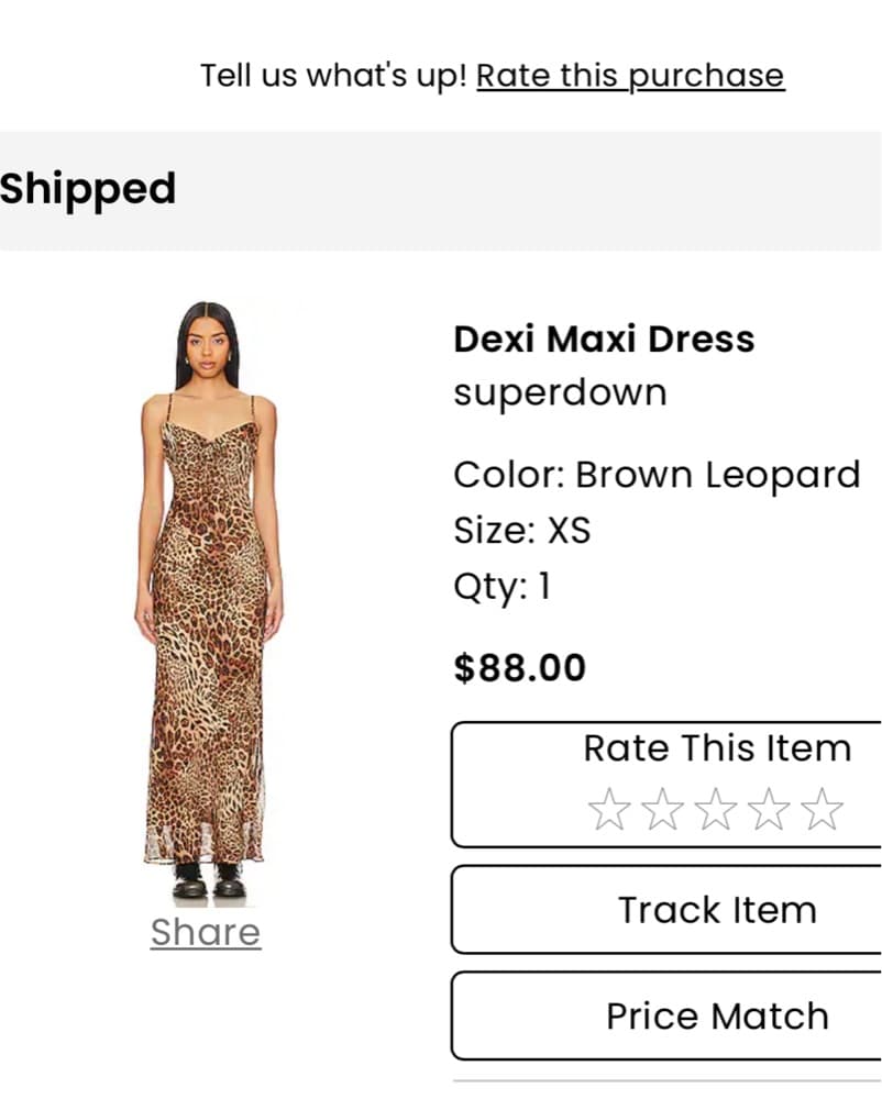 Superdown Brown Leopard Maxi Dress - Image 3