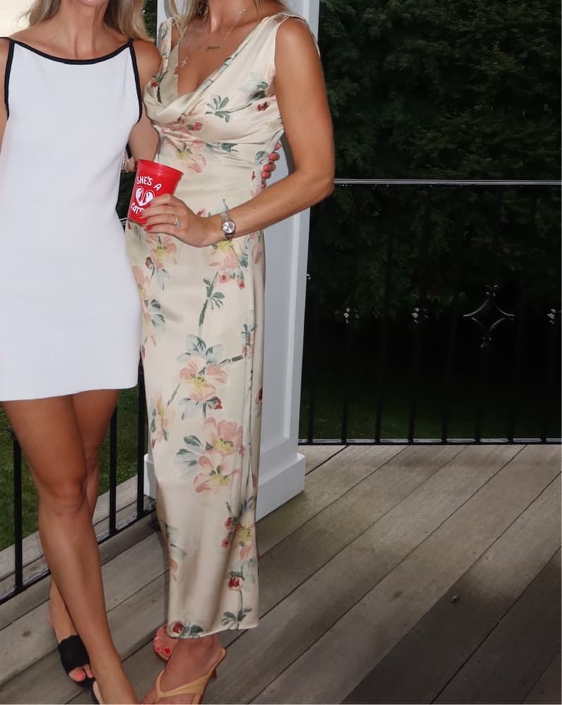 Toteme Floral Draped Dress  - Image 4