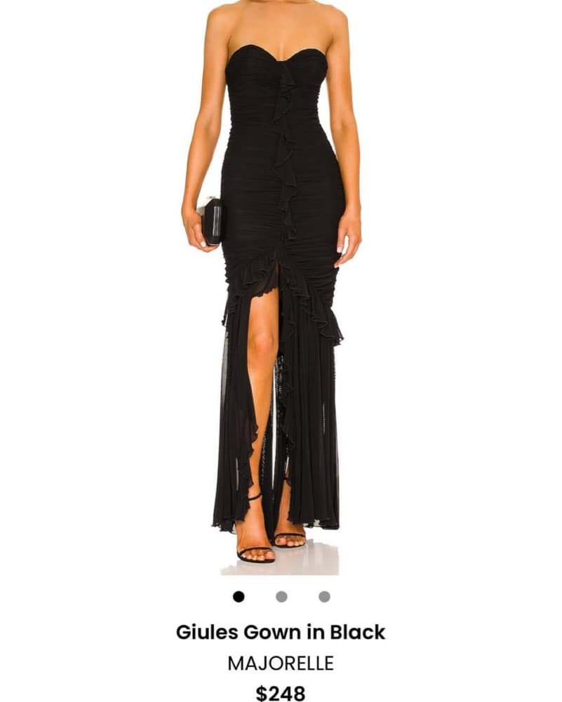 Black Strapples Maxi Revolve Dress  - Image 1