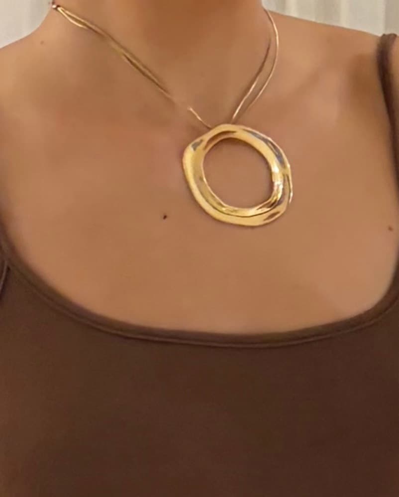 Gold Statement Necklace  - Image 2