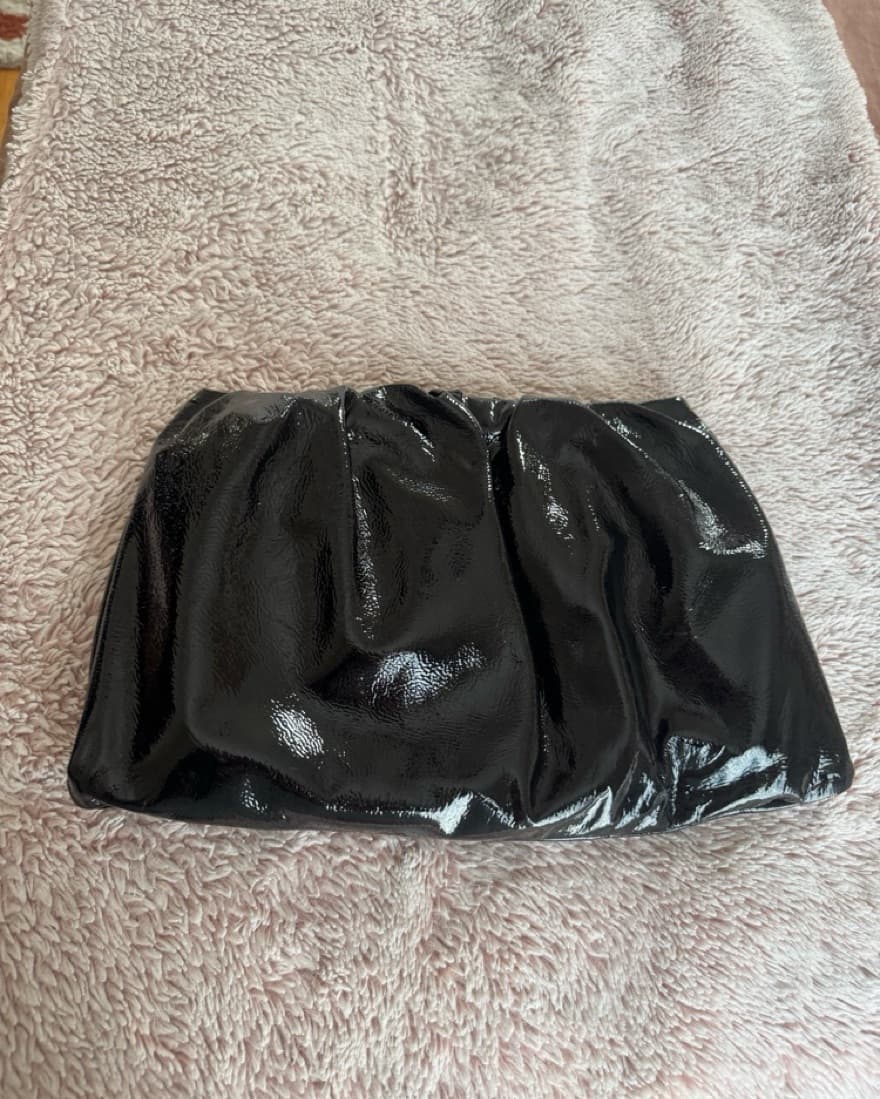 STAUD - Oversized Ruched Clutch - Black - Image 4