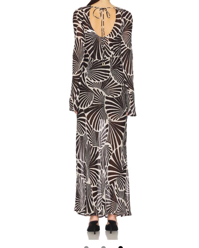 Lottie Maxi Dress in Coco Shell   - Image 3