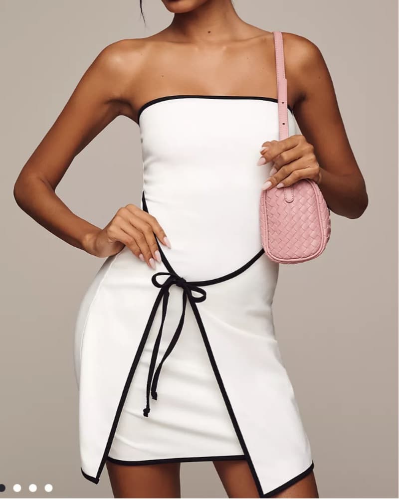 Strapless White Mini Dress! - Image 3