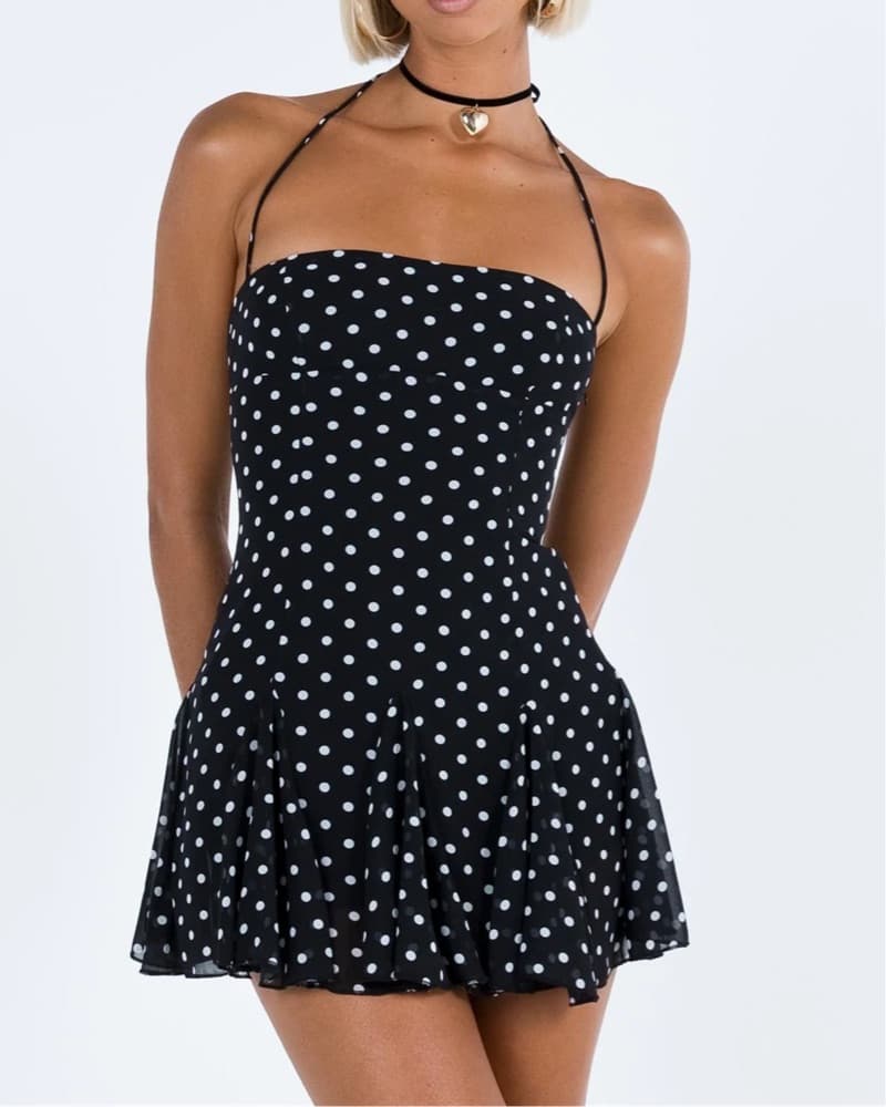 Mini Polka Dot Dress - Image 1