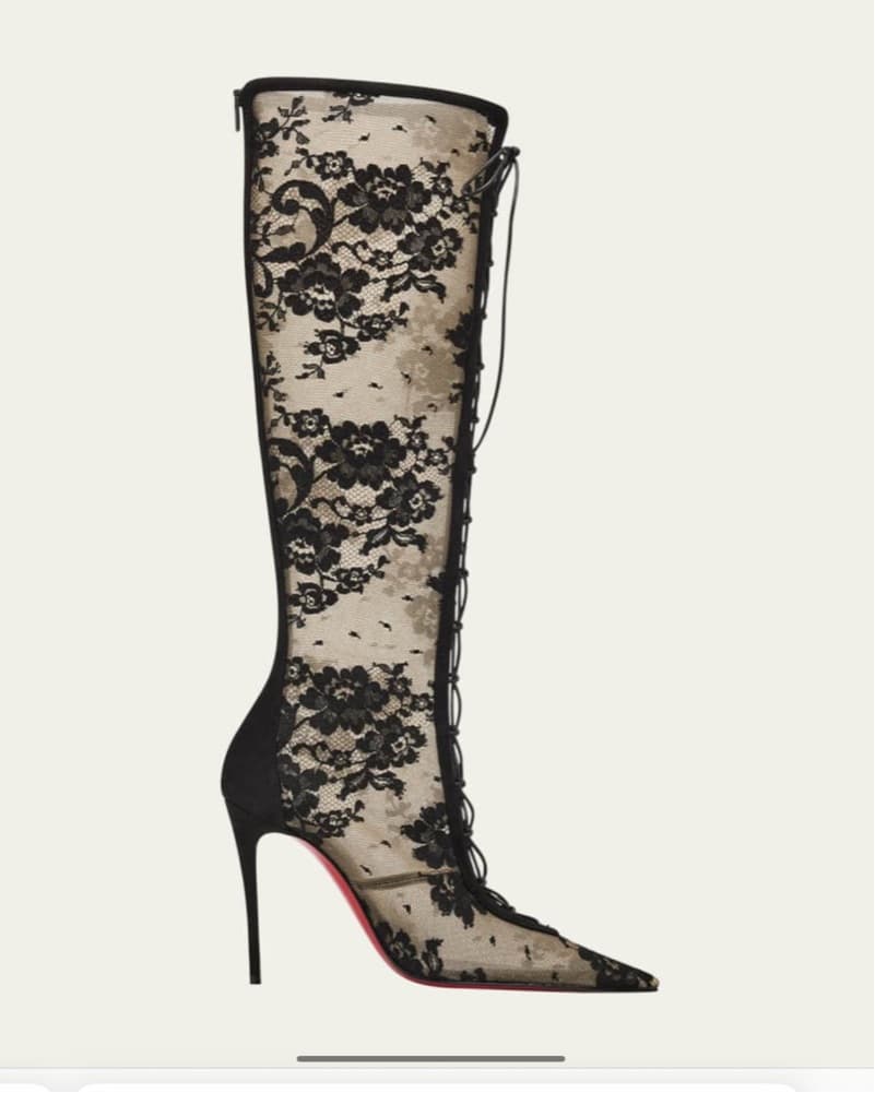 Christian Louboutin 100mm KM Lace Heels  - Image 2