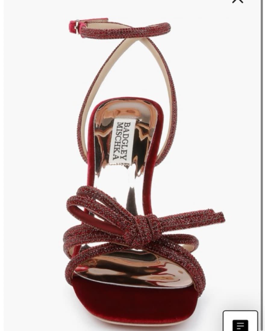 Red Badgley Mischka Strappy Heel - Image 2