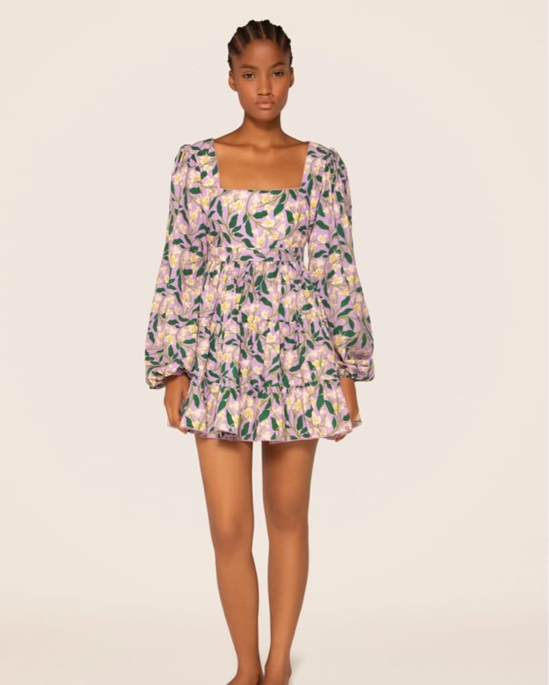 Vibrant Floral Midi Dress - Image 2